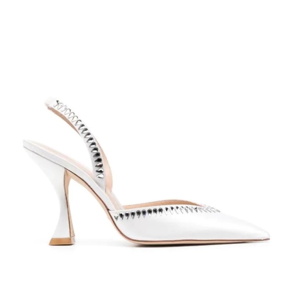 Stuart Weitzman Gemcut Xcurve Crystal Slingback 110mm Pump Size 6.5 - Picture 2 of 12